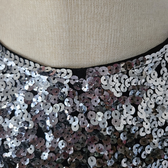 Glamorous Sequin Short Sleeve Top - Picture 4 of 4